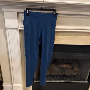 Women's Blue High-Waisted Leggings size M. Worn several times. Listing #9768